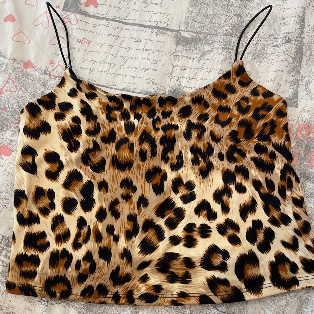 Cheetah print blouse